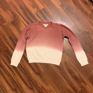 Ombre long sleeve sweater
